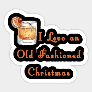 Old Fashioned Christmas Sticker